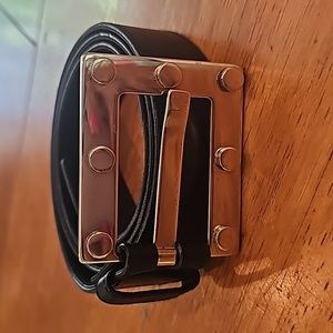 Escada Gold and Black Leather Bely